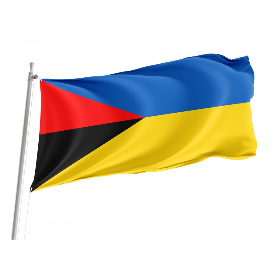 Flag of Kalush Region, Ivano-Frankivsk District, Patriotic Flags, Unique Design Print, Flags for Indoor & Outdoor Use