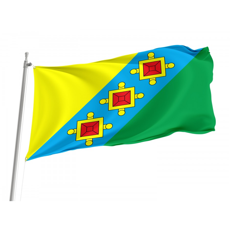 Flag of Kamianka-Buzka Region, Lviv District, Patriotic Flags, Unique Design Print, Flags for Indoor & Outdoor Use