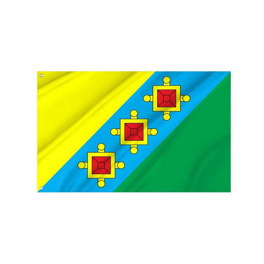 Flag of Kamianka-Buzka Region, Lviv District, Patriotic Flags, Unique Design Print, Flags for Indoor & Outdoor Use