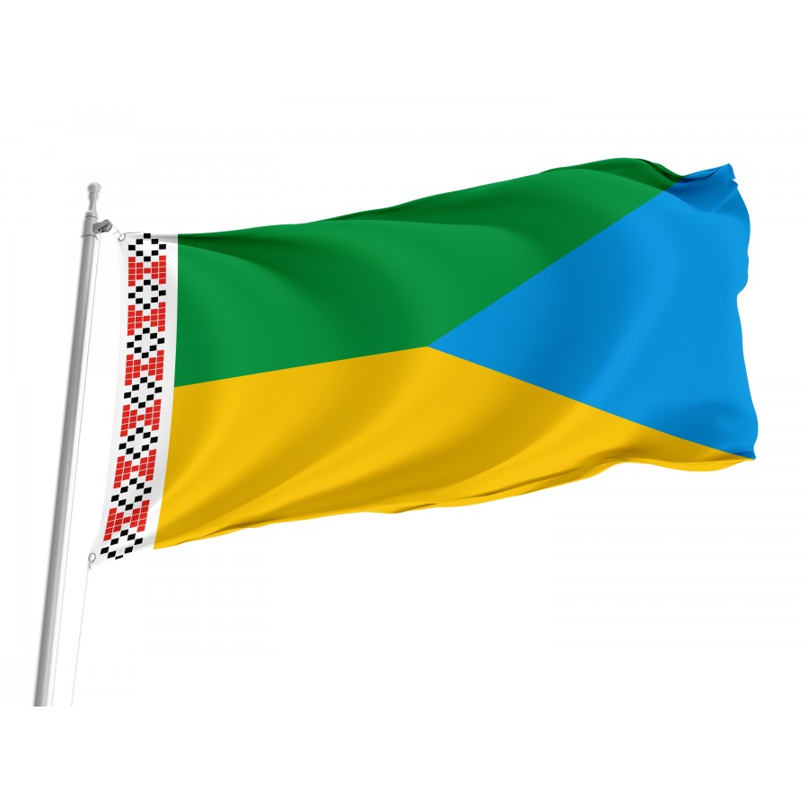 Flag of Kodyma Region, Odesa District, Patriotic Flags, Unique Design Print, Flags for Indoor & Outdoor Use