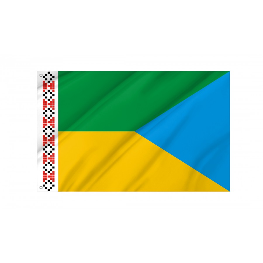 Flag of Kodyma Region, Odesa District, Patriotic Flags, Unique Design Print, Flags for Indoor & Outdoor Use