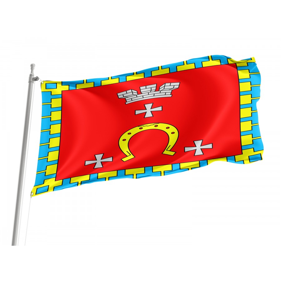 Flag of Kovel, Volyn District, Patriotic Flags, Unique Design Print, Flags for Indoor & Outdoor Use