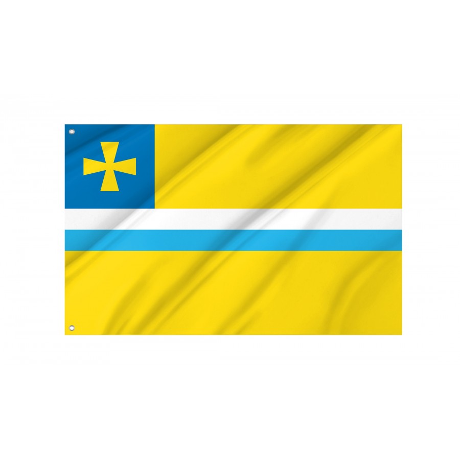 Flag of Kremenchuk Region, Poltava District, Patriotic Flags, Unique Design Print, Flags for Indoor & Outdoor Use