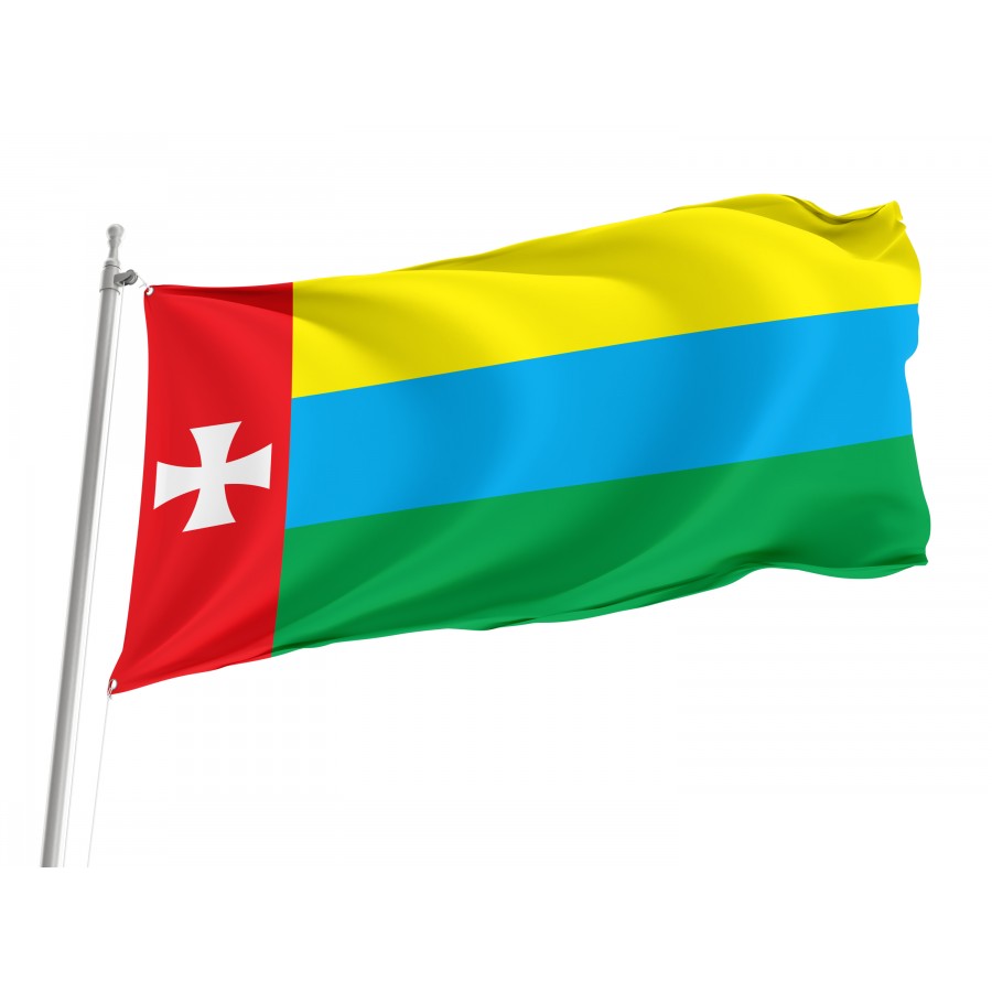Flag of Kremenets Region in Ternopil District, Patriotic Flags, Unique Design Print, Flags for Indoor & Outdoor Use