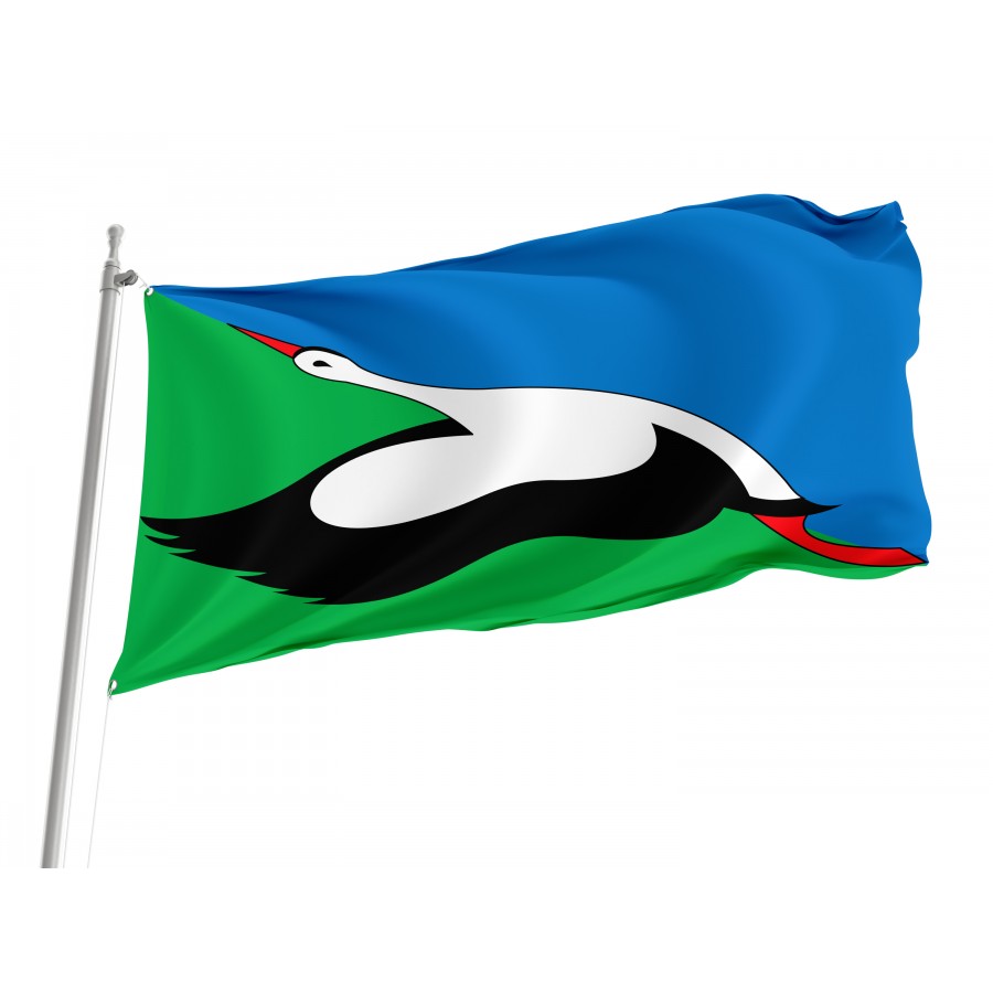 Flag of Luhyny Region, Zhytomyr District, Patriotic Flags, Unique Design Print, Flags for Indoor & Outdoor Use