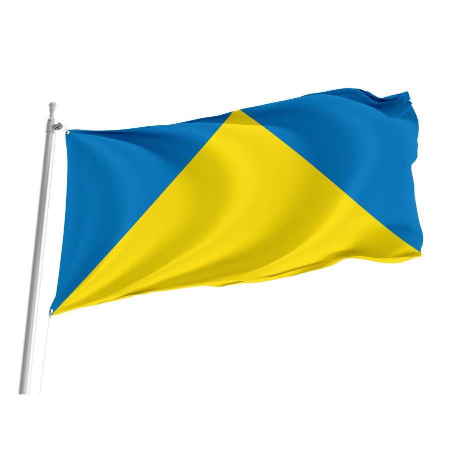 Flag of Novyi Rozdil, Lviv District, Patriotic Flags, Unique Design Print, Flags for Indoor & Outdoor Use
