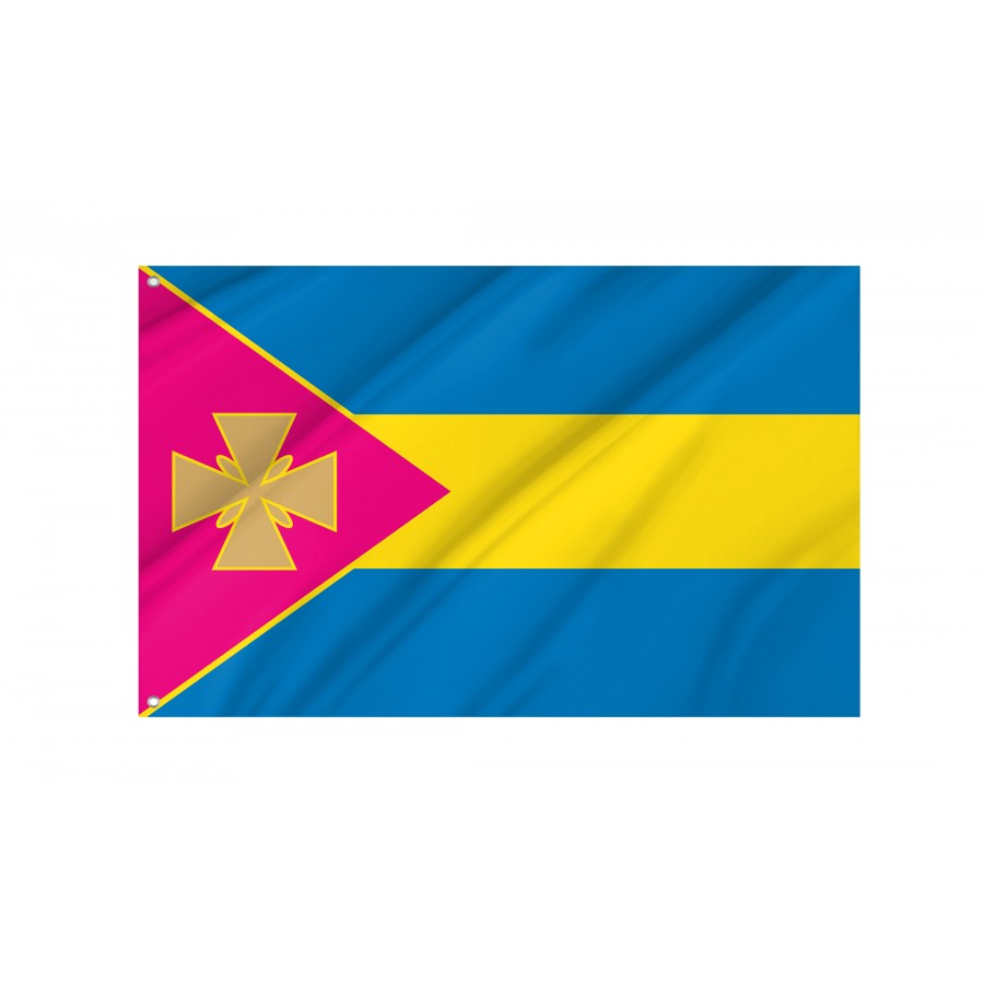 Flag of Orzhytsia Region, Poltava District, Patriotic Flags, Unique Design Print, Flags for Indoor & Outdoor Use