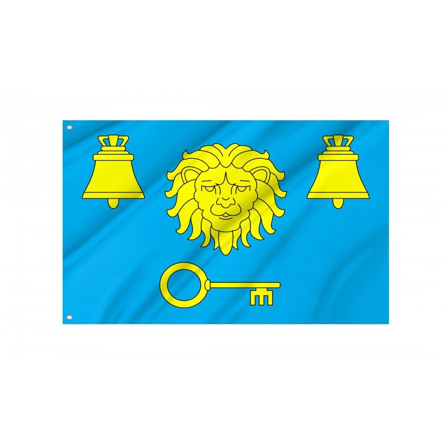 Flag of Pustomyty Region, Lviv District, Patriotic Flags, Unique Design Print, Flags for Indoor & Outdoor Use