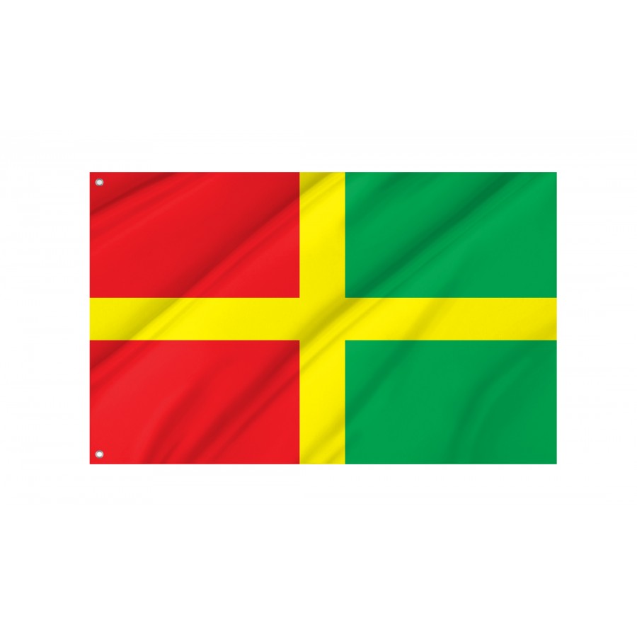 Flag of Romaniv Region of Zhytomyr District in the northern Ukraine, Patriotic Flags, Unique Design Print, Flags for Indoor & Outdoor Use