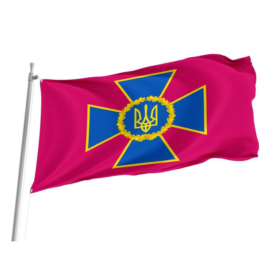 Flag of Security Service of Ukraine, Patriotic Flags, Unique Design Print, Flags for Indoor & Outdoor Use