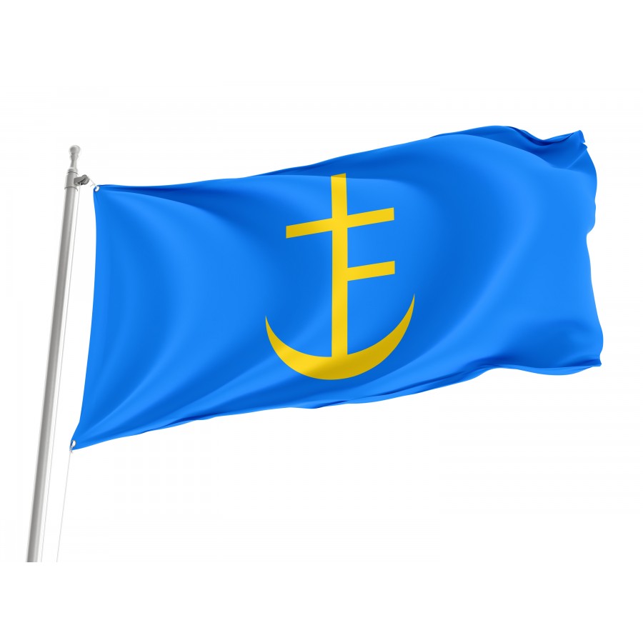 Flag of Staryi Sambir, Lviv District, Patriotic Flags, Unique Design Print, Flags for Indoor & Outdoor Use