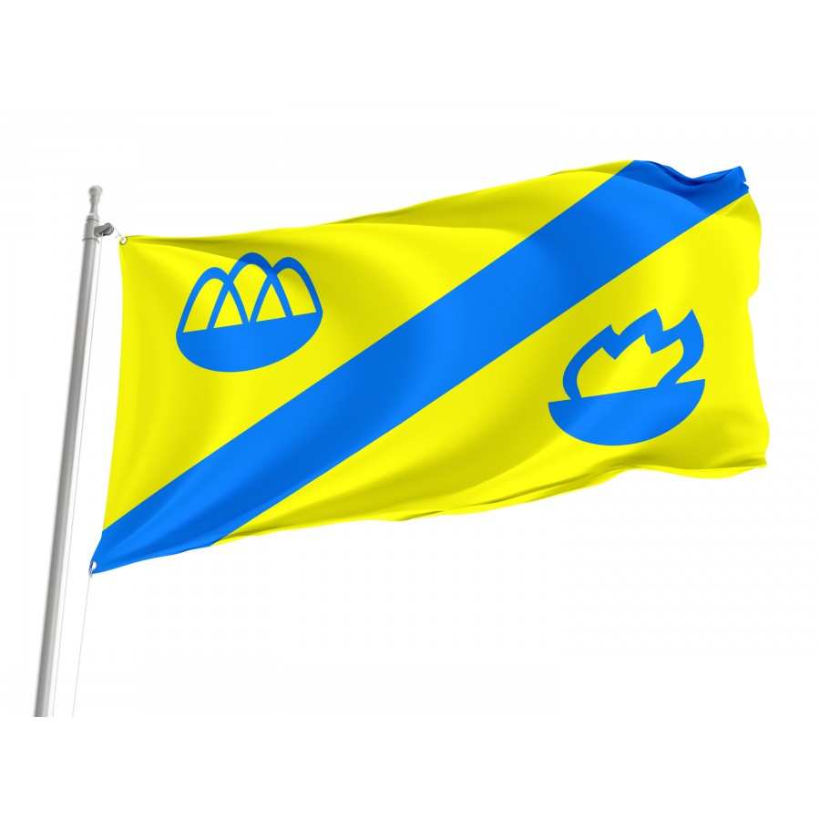 Flag of Stryi Region, Lviv District, Patriotic Flags, Unique Design Print, Flags for Indoor & Outdoor Use