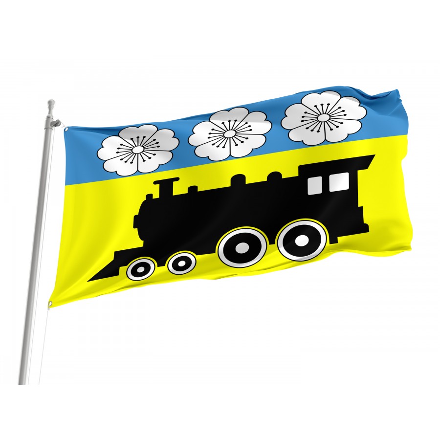 Flag of Synelnykove, Dnipropetrovsk District, Patriotic Flags, Unique Design Print, Flags for Indoor & Outdoor Use