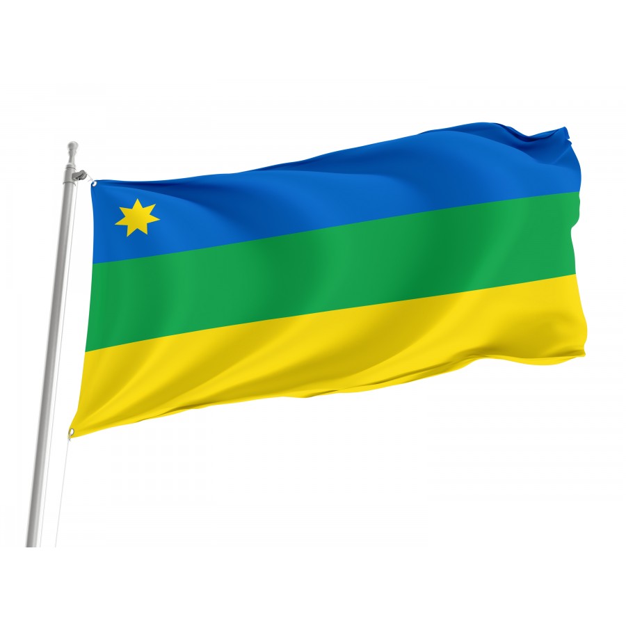 Flag of Tlumach Region, Ivano-Frankivsk District, Patriotic Flags, Unique Design Print, Flags for Indoor & Outdoor Use