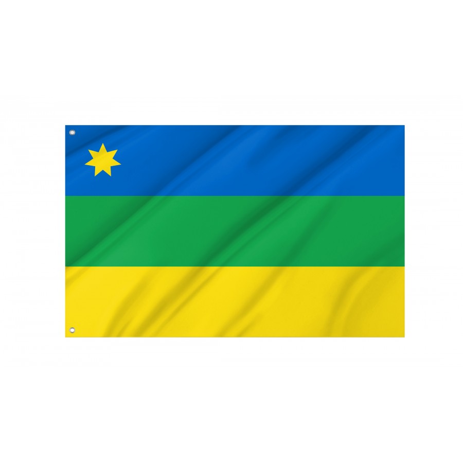 Flag of Tlumach Region, Ivano-Frankivsk District, Patriotic Flags, Unique Design Print, Flags for Indoor & Outdoor Use