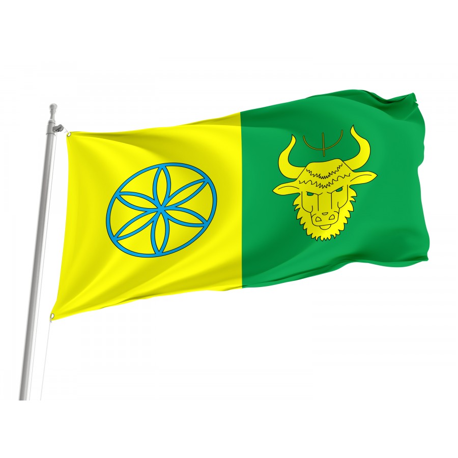 Flag of Turkivskyi Region, Lviv District, Patriotic Flags, Unique Design Print, Flags for Indoor & Outdoor Use