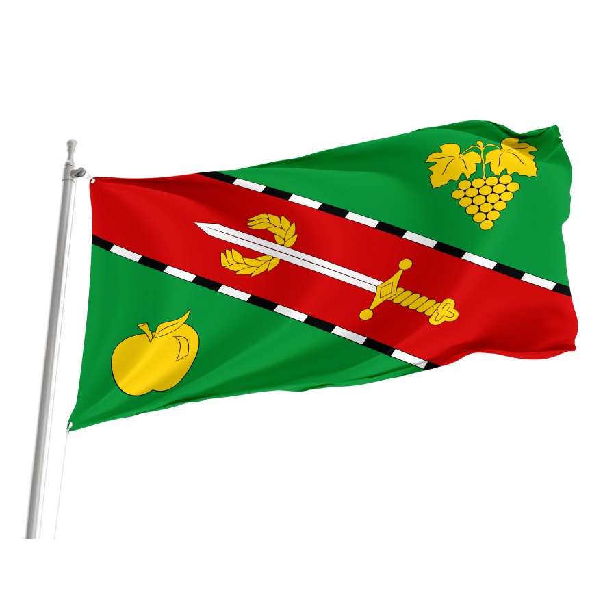 Flag of Verkhnosadove Village Sevastopol, Patriotic Flags, Unique Design Print, Flags for Indoor & Outdoor Use