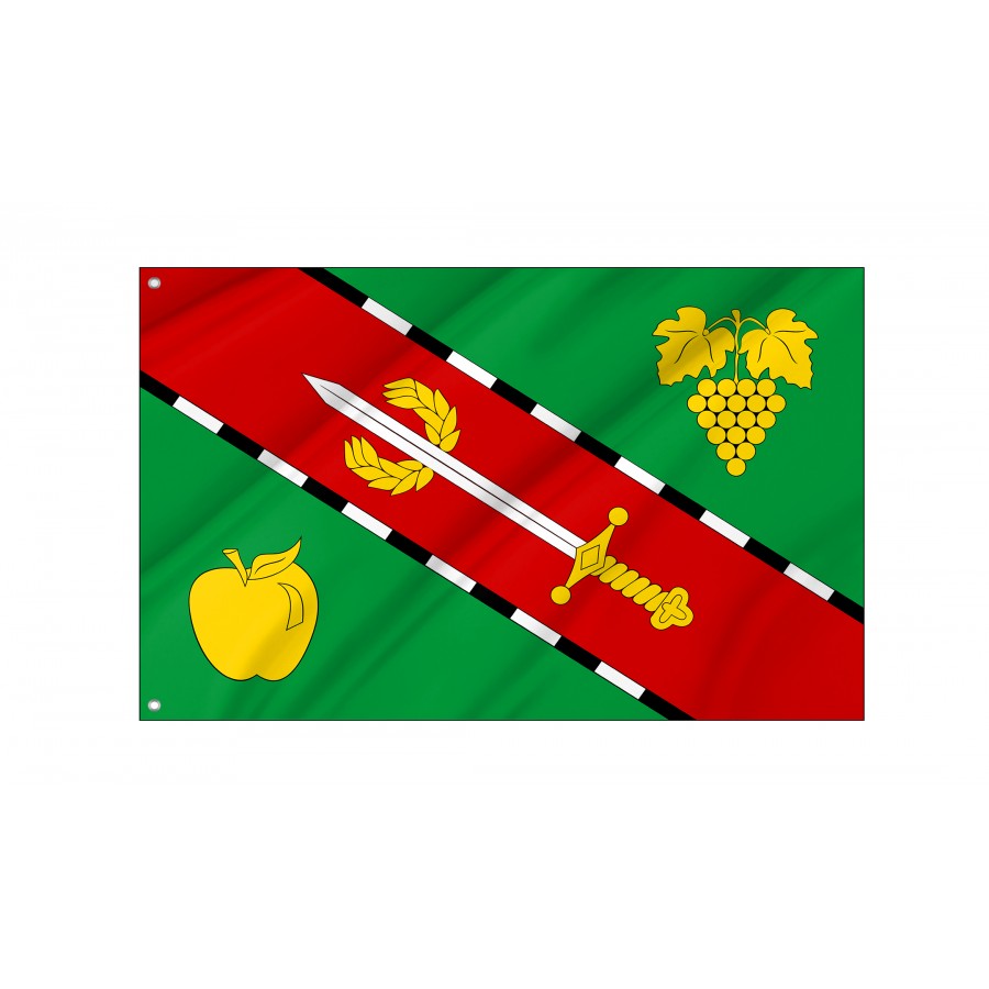 Flag of Verkhnosadove Village Sevastopol, Patriotic Flags, Unique Design Print, Flags for Indoor & Outdoor Use