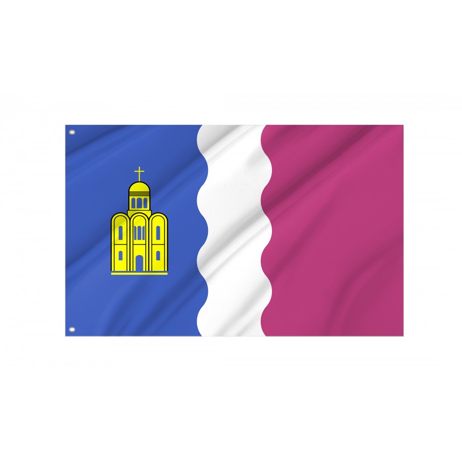 Flag of Vyshhorod Region, Kyiv District, Patriotic Flags, Unique Design Print, Flags for Indoor & Outdoor Use