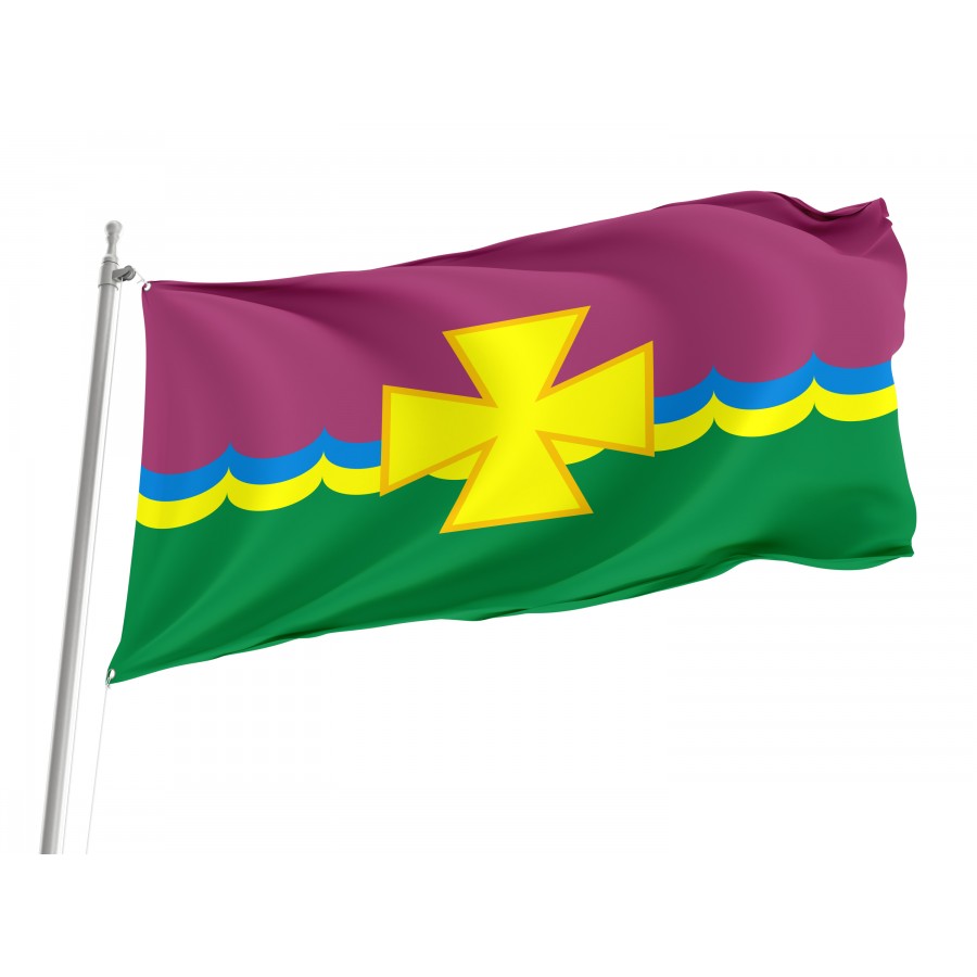 Flag of Yampil Region, Vinnytsia District, Patriotic Flags, Unique Design Print, Flags for Indoor & Outdoor Use