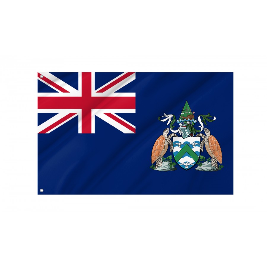 Flag of Ascension Island, Patriotic Flags, Unique Design Print, Flags for Indoor & Outdoor Use