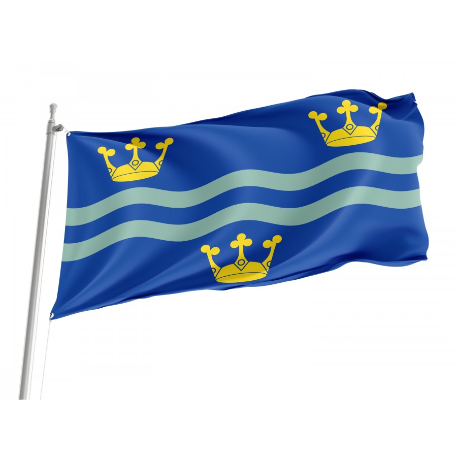 Flag of Cambridgeshire Blue, Patriotic Flags, Unique Design Print, Flags for Indoor & Outdoor Use