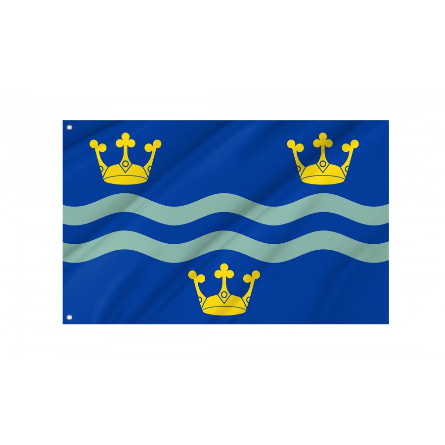 Flag of Cambridgeshire Blue, Patriotic Flags, Unique Design Print, Flags for Indoor & Outdoor Use