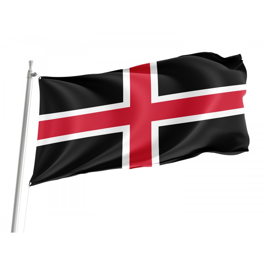Flag of Durham Black, Patriotic Flags, Unique Design Print, Flags for Indoor & Outdoor Use