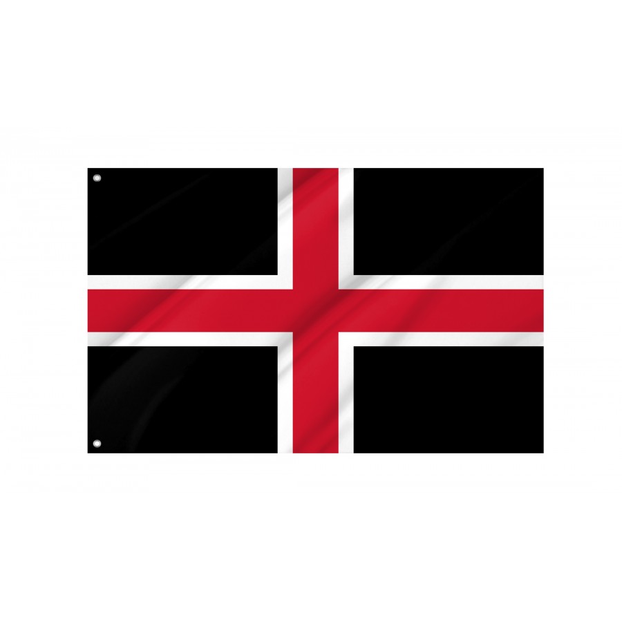 Flag of Durham Black, Patriotic Flags, Unique Design Print, Flags for Indoor & Outdoor Use