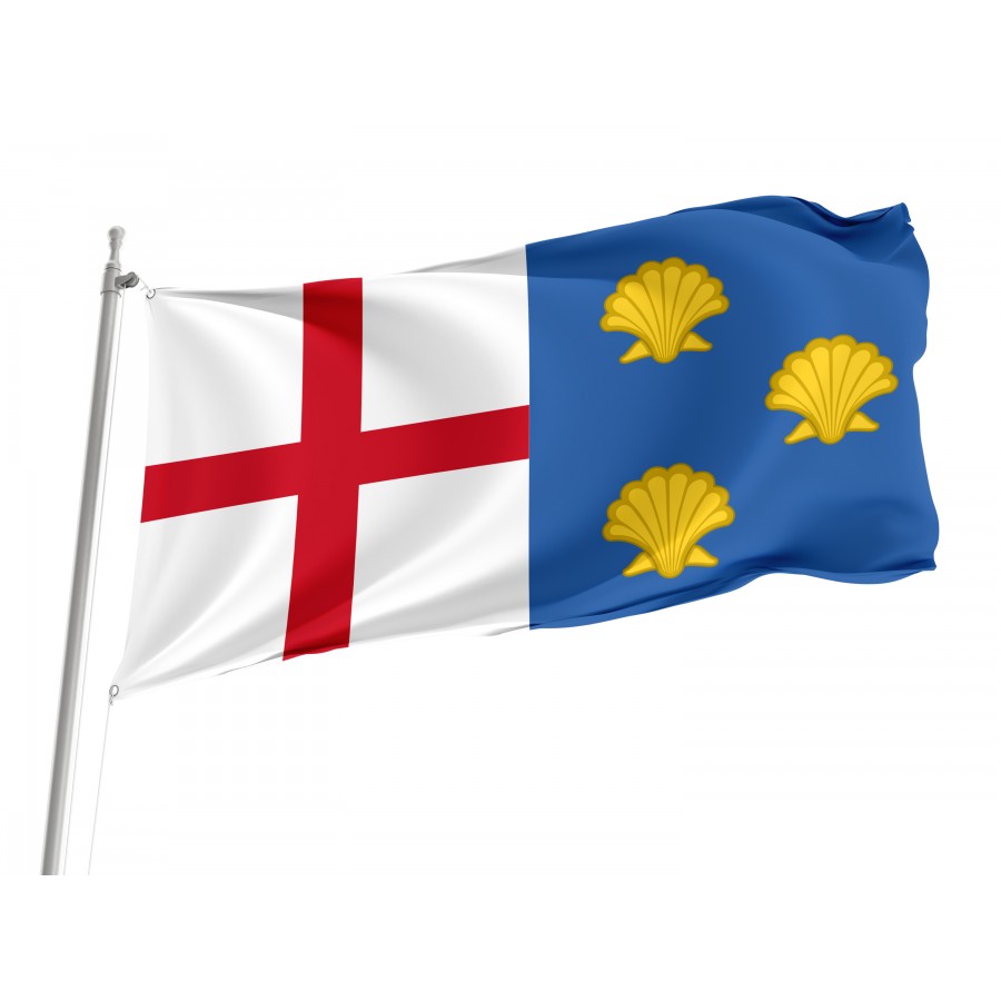 Flag of Church of St James the Great, Birlingham, Patriotic Flags, Unique Design Print, Flags for Indoor & Outdoor Use
