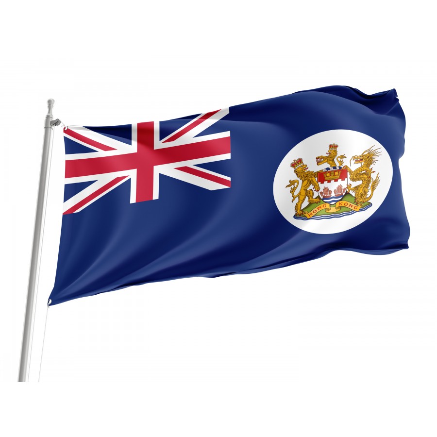 Flag Of Hong Kong Old, Patriotic Flags, Unique Design Print, Flags For Indoor & Outdoor Use - High Quality Hong Kong for Indoor and Outdoor Use