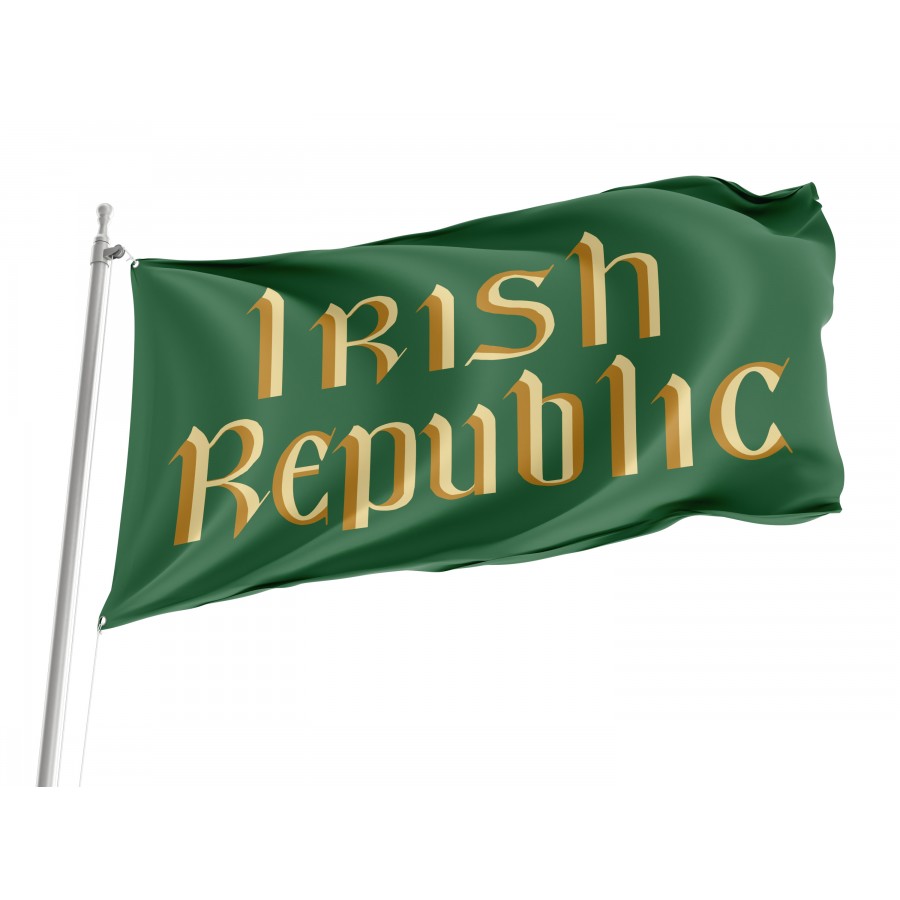Flag of Irish Republic, Patriotic Flags, Unique Design Print, Flags for Indoor & Outdoor Use