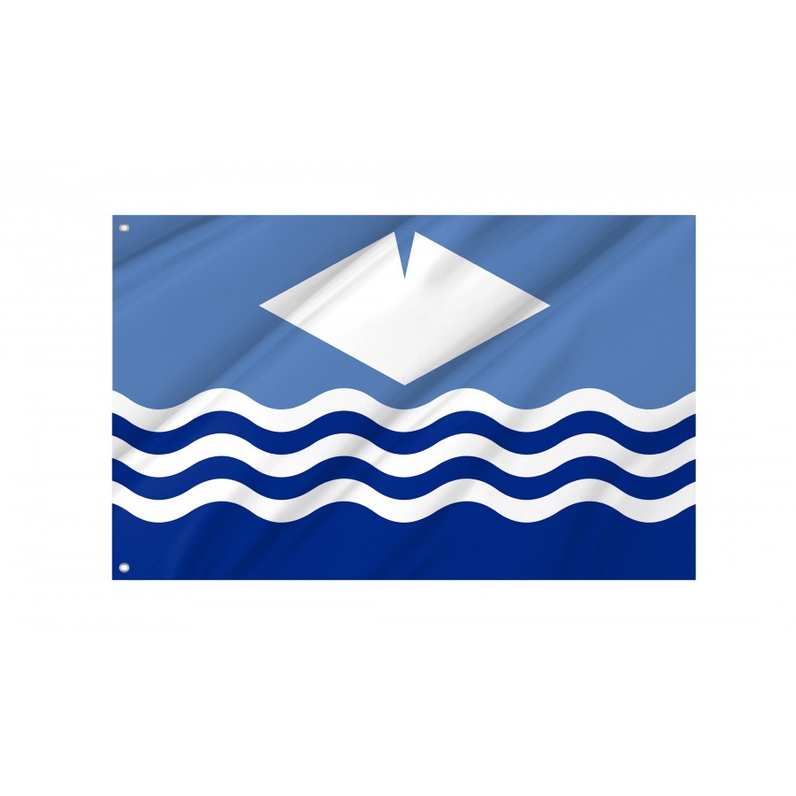 Flag Isle of Wight New (Waves), Patriotic Flags, Unique Design Print, Flags for Indoor & Outdoor Use