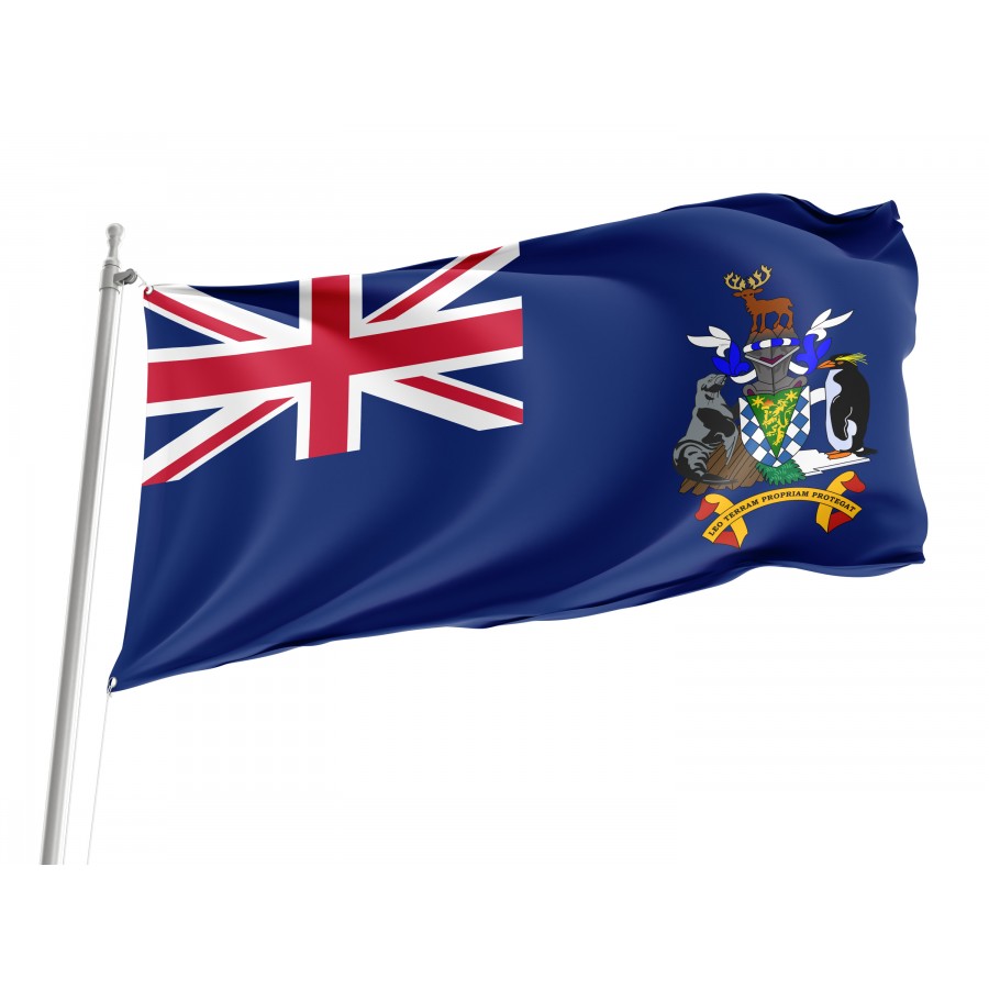 Flag of South Georgia and Sandwich Islands, Patriotic Flags, Unique Design Print, Flags for Indoor & Outdoor Use