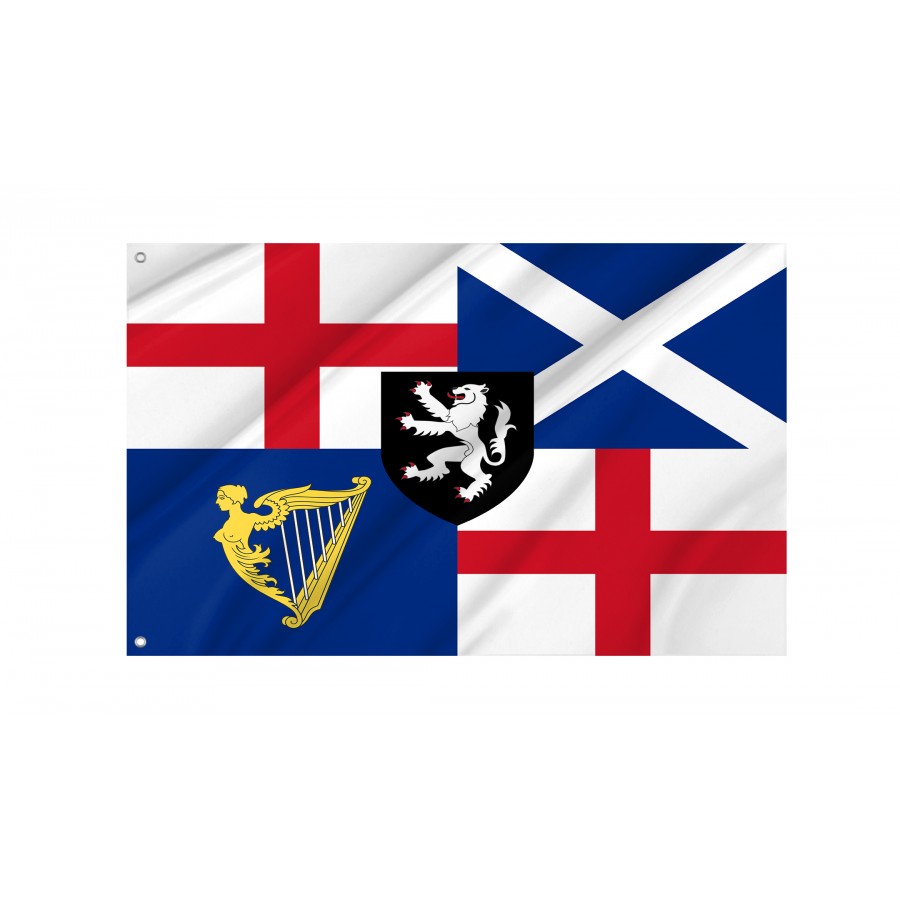 Flag Of Standard Of Oliver Cromwell (1653–1659), Patriotic Flags, Unique Design Print, Flags For Indoor & Outdoor Use - High Quality United Kingdom for Indoor and Outdoor Use