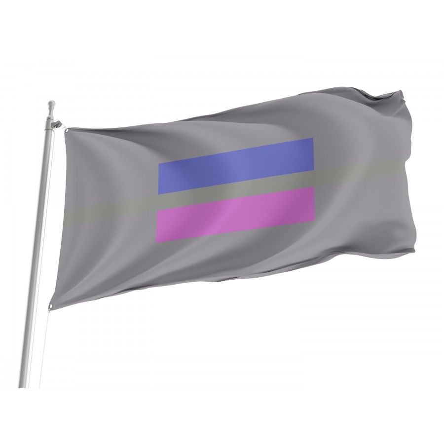 Androgynous Pride Flag LGBTQ, Unique Design Print, Flags for Indoor & Outdoor Use