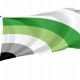 Aromantic Pride Half-Rainbow Flag for Indoor & Outdoor Use - Imagine 1