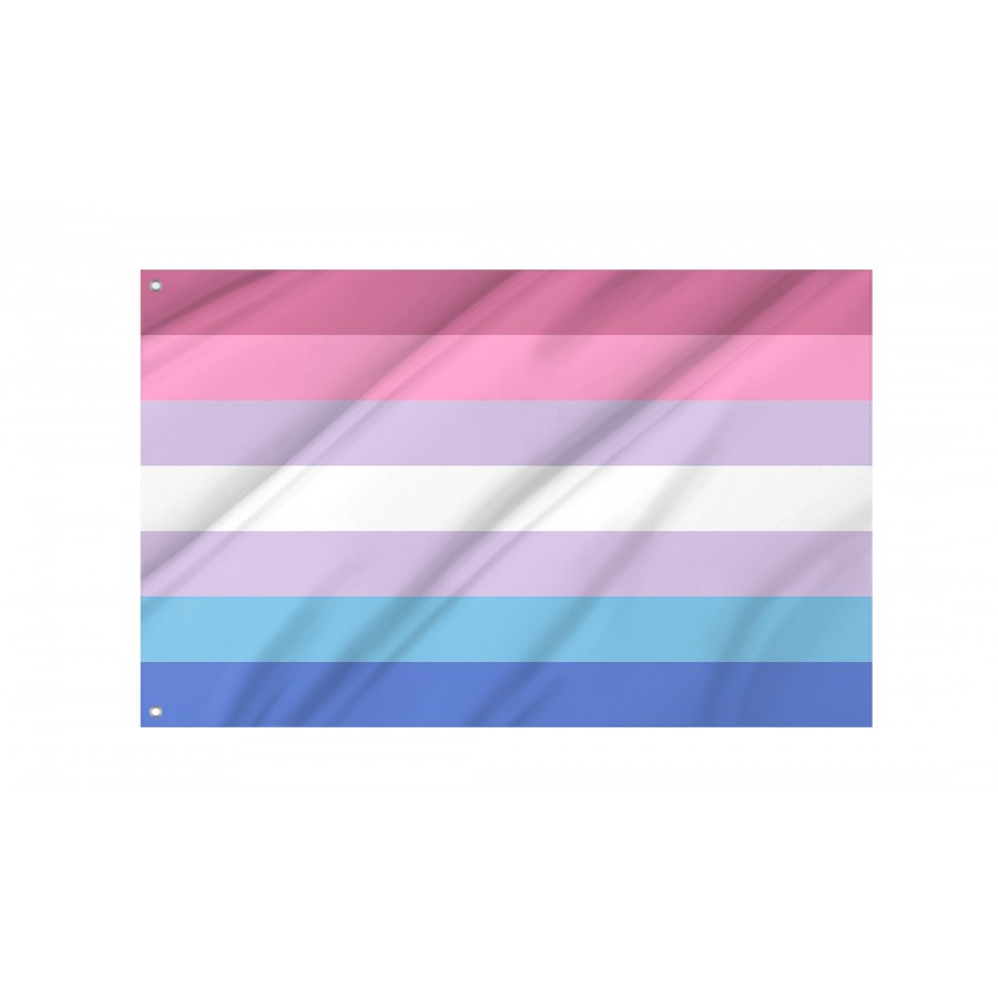 Flag of Bigender, Unique Design Print, Flags for Indoor & Outdoor Use