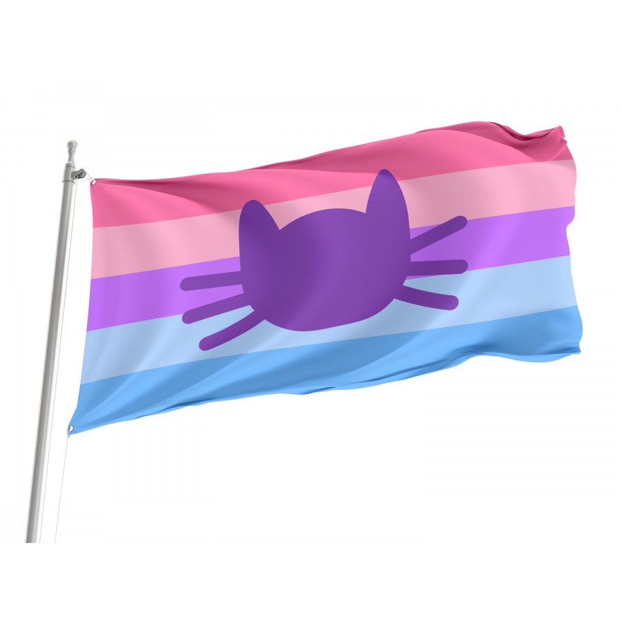 Flag of Catgender, Unique Design Print, Flags for Indoor & Outdoor Use