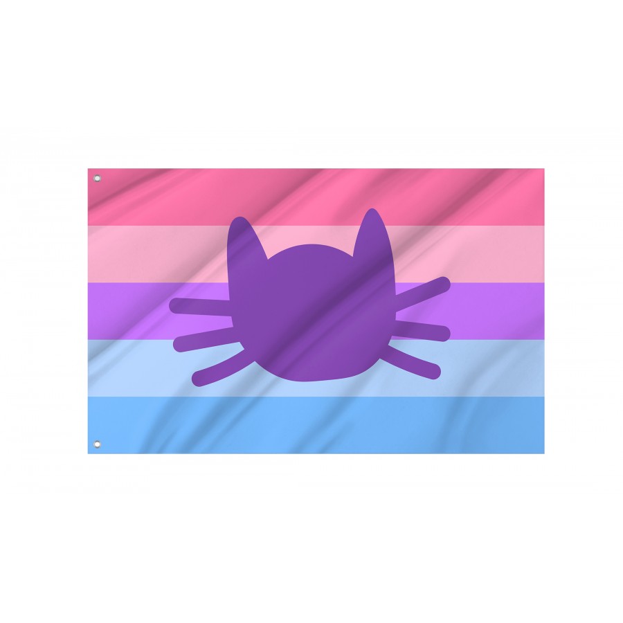 Flag of Catgender, Unique Design Print, Flags for Indoor & Outdoor Use