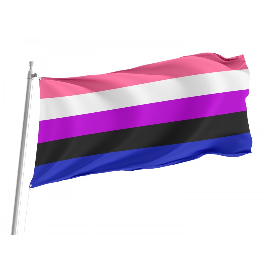 Flag of Genderfluid, Unique Design Print, Flags for Indoor & Outdoor Use