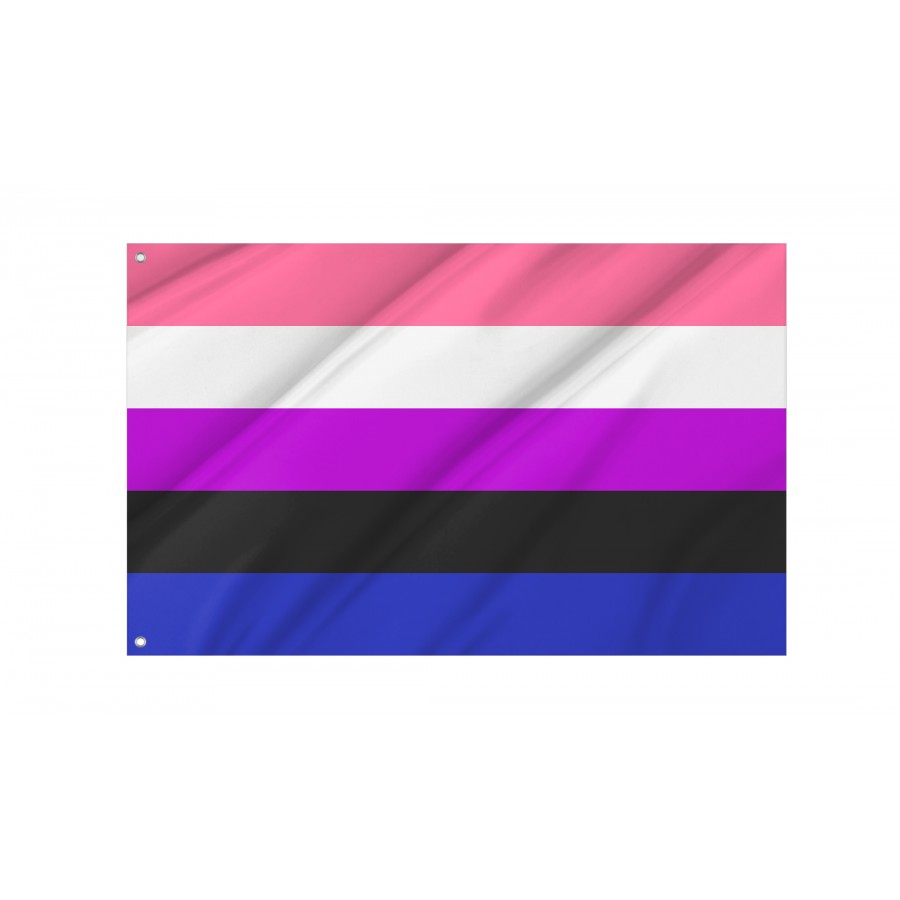Flag of Genderfluid, Unique Design Print, Flags for Indoor & Outdoor Use