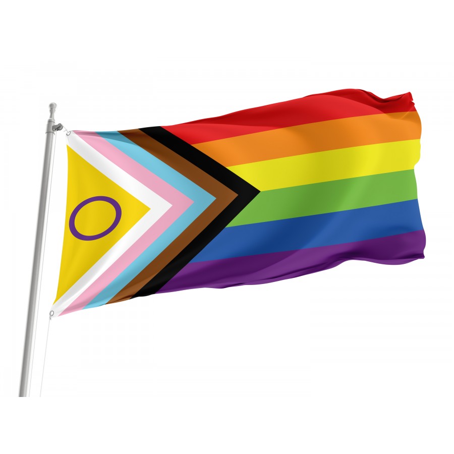 Flag of Intersex Inclusive Pride, Unique Design Print, Flags for Indoor & Outdoor Use