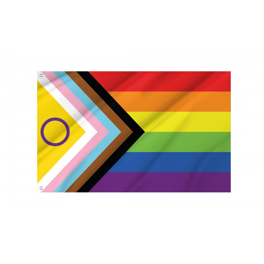 Flag of Intersex Inclusive Pride, Unique Design Print, Flags for Indoor & Outdoor Use