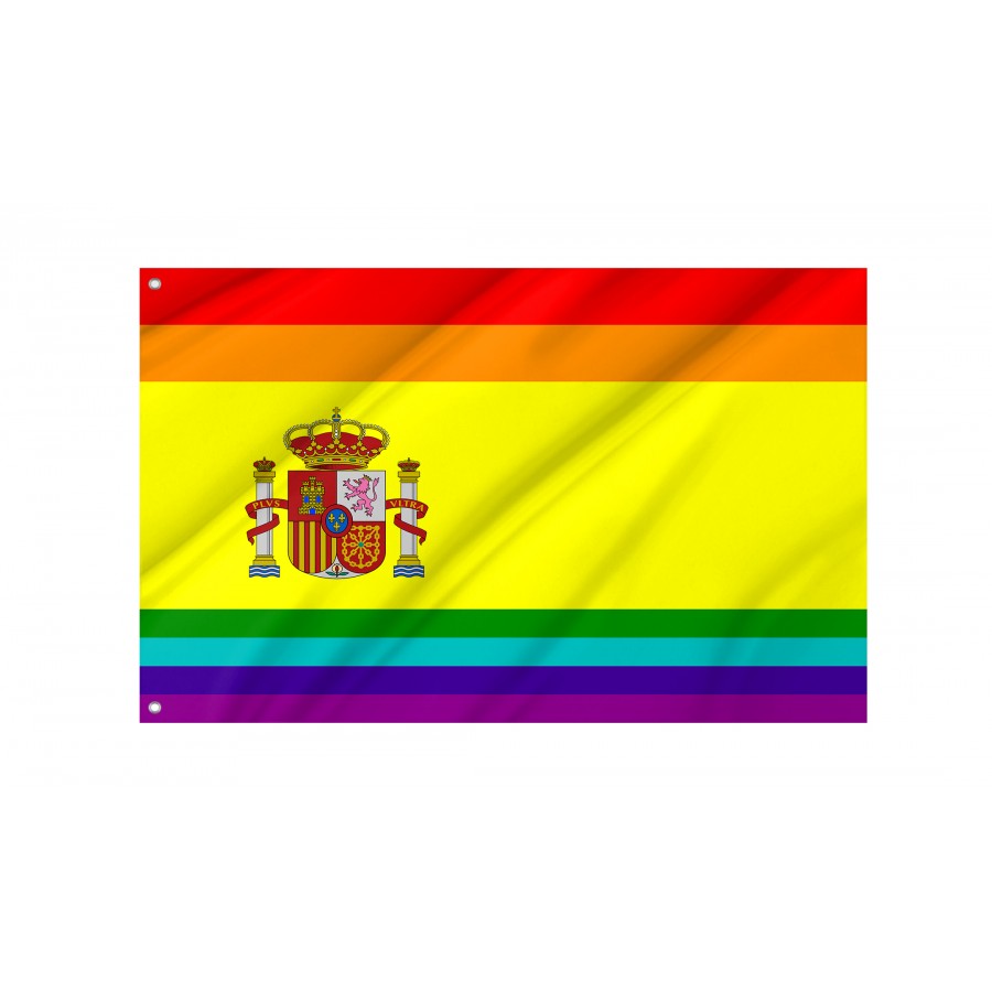 Flag of LGBT de España, Unique Design Print, Flags for Indoor & Outdoor Use