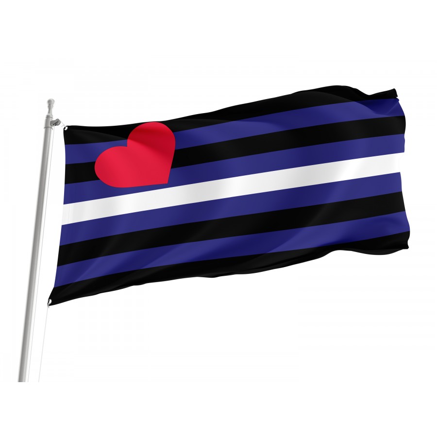 Flag of Leather Pride, Unique Design Print, Flags for Indoor & Outdoor Use