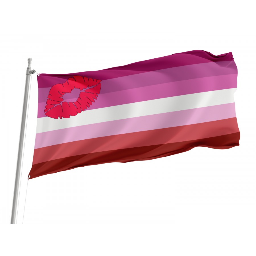 Flag of Lipstick Lesbian, Unique Design Print, Flags for Indoor & Outdoor Use