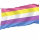 New Bigender 5 Stripe Pride Flag for Indoor & Outdoor Use - Imagine 1