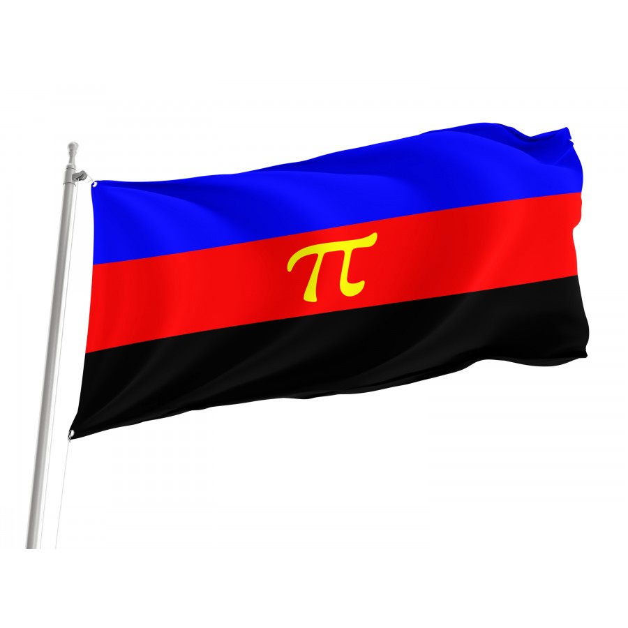 Flag of Polyamory, Unique Design Print, Flags for Indoor & Outdoor Use