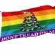 Rainbow Gadsden Flag for Indoor & Outdoor Use - Imagine 1